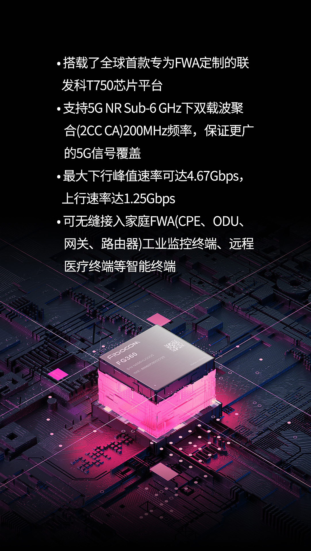PG国际5G模组FG360主要特性